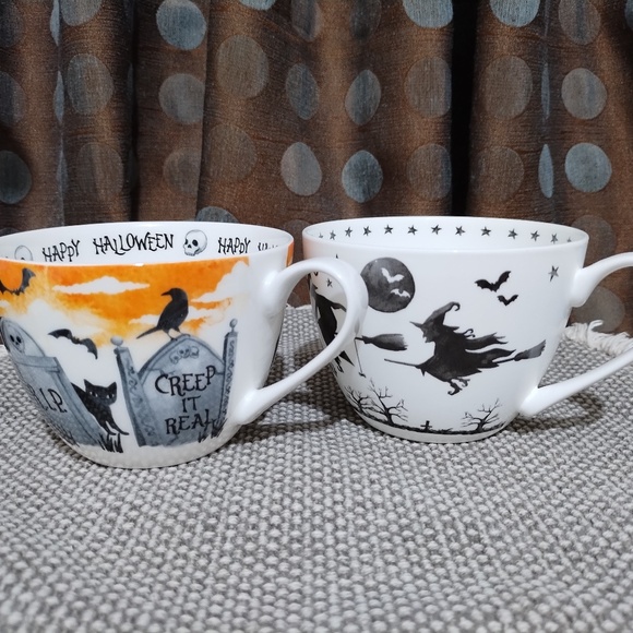 2 Portobello By Design Halloween Mugs - Picture 1 of 10